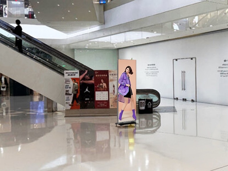 foldable led poster shopping mall application